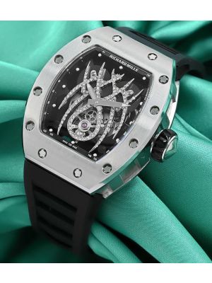 Richard Mille 19-01 Tourbillon Spider Dial Black Rubber Strap Watch