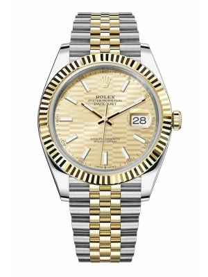 rolex-datejust-41-yellow-gold-steel-golden-fluted-motif-index-dial-fluted-bezel
