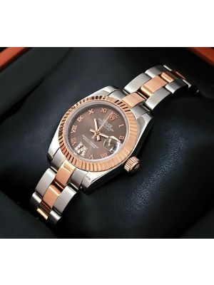 Rolex Datejust Lady Chocolate Dial Steel and Rose Gold Ladies  watches prices in Pakistan