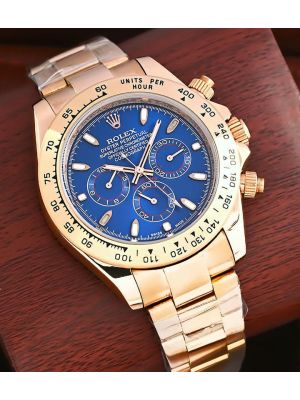 Rolex Cosmograph Daytona Rose Gold Blue Dial Watch