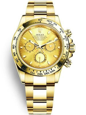 Rolex Cosmograph Daytona Yellow Gold Champagne Dial Watch 116508