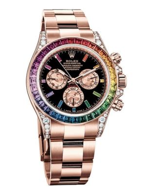 High quality replica Rolex Cosmograph Rainbow Daytona watches