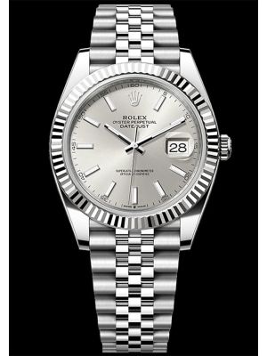 Rolex Datejust 41 Silver Dial Jubilee Bracelet Watch