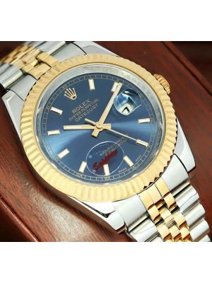 Rolex Datejust Blue Index Dial Watch