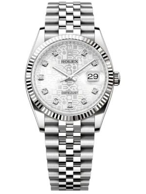 Rolex datejust computer dial silver Watch