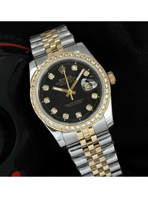 Rolex Datejust Diamond Bezel Two Tone  Replica Watches Lahore
