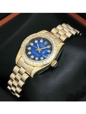 Rolex Datejust Diamond Blue Dial  price