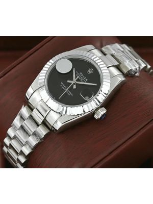 Rolex Datejust Onyx Black Dial Ladies Watch