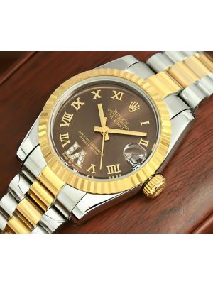 Rolex DateJust Two Tone Ladies Watch