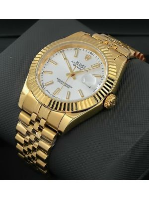 Rolex Datejust  White Dial replica watches in karachi, 