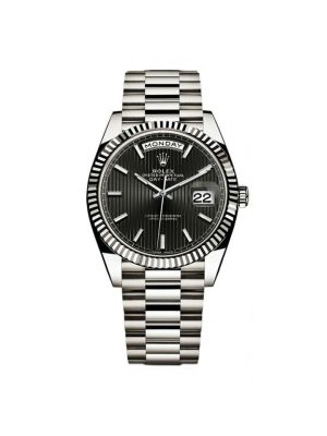 Rolex Day-Date 40 Black Stripe Motif Dial  Watches,