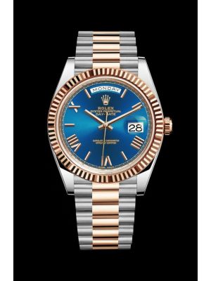 Rolex Day-Date 40 Blue Dial Two Tone Men Watch