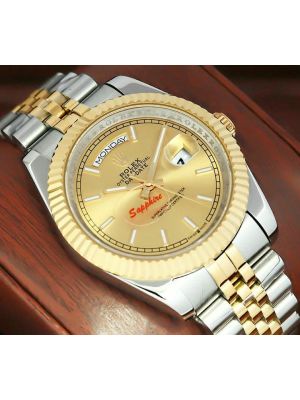 Rolex Day-Date Champagne Gold Dial Two-Tone Watch