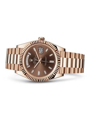Rolex Day-Date Chocolate Baguette Diamond Dial watches in Pakistan