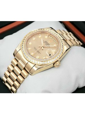 Rolex Day-Date Diamond Bezel Gold Watch  Pakistan,