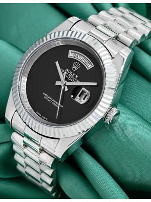 Rolex Day-Date Green Roman Dial Watch