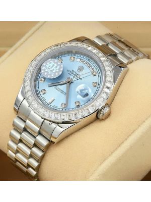 Rolex Day Date President Diamond Bezel Swiss Watch