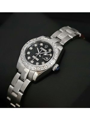 igh quality replica Rolex Lady Datejust 26 Black Computer Dial watches,