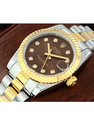 Rolex Lady DateJust Chocolate Dial Watch