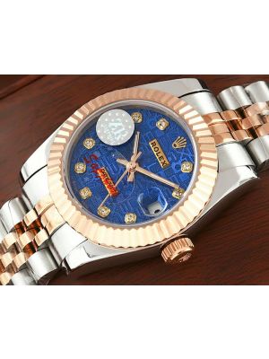 Rolex Lady Datejust Two Tone Brown Computer Dial Swiss Watch