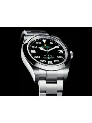 Rolex Oyster Case  Air King Black Dial Replica Men Watch