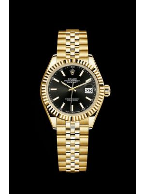 Rolex Oyster Perpetual Datejust Black Dial Ladies Men Watches,