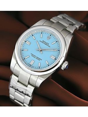 Rolex Oyster perpetual Tiffany Turquoise Dial Watch