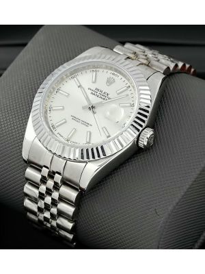 Rolex Rolesor Datejust 41 Silver Dial Watches,