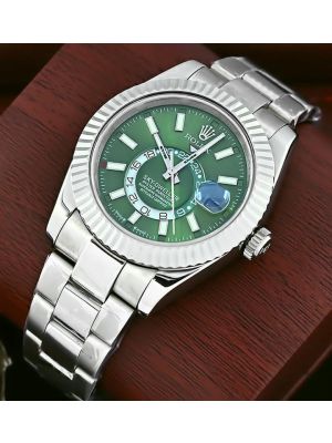 Rolex Sky-Dweller Green Dial Watch