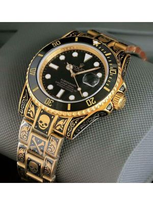 Rolex Submariner Hand-Engraved Gold Watches in Lahore