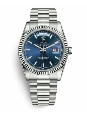 Rolex Day-Date Blue Dial Watch