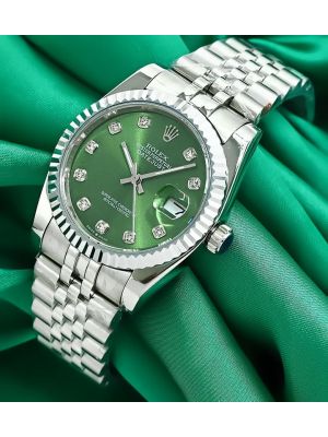 Rolex Datejust  Jubilee SS - Green Dial Watch
