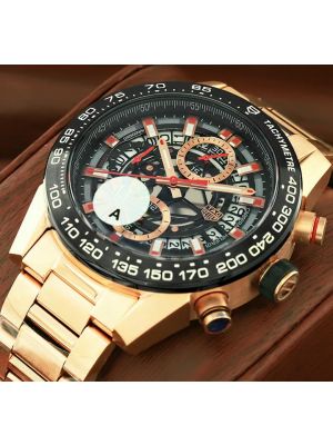 TAG Heuer Carrera Heuer-01 Rose Gold Watch