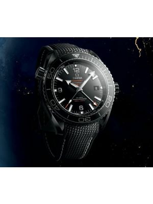 Omega Seamaster Planet Ocean 600M Deep Black GMT Watch
