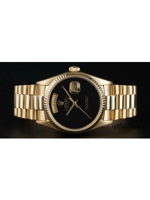 Rolex President Day Date Mens Yellow Gold Black Onyx Dial watches prices in Pakistan