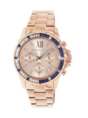 Michael Kors Everest Chronograph Rose Dial Rose Gold-tone Ladies Wrist Watches in Islamabad