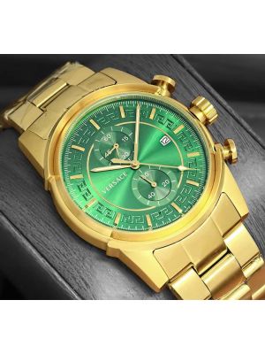 Versace chronograph Green DIal Watch
