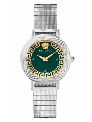 Versace Greca Chic Green Dial Ladies Watch