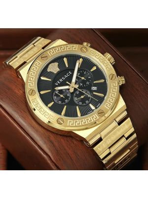 Versace Men's Black Dial Watch