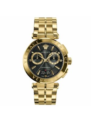 Versace Men's Aion Chrono Ip Yellow Gold Chronograph Bracelet Watch VE1D01721