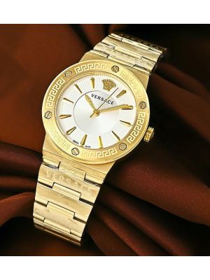 Versace Greca Silver Dial Unisex Watch