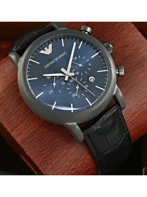 Emporio Armani Men's Chronograph Luigi Gunmetal Stainless Steel Watch