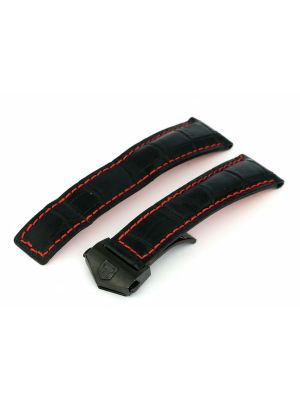 Tag Heuer Black Strap Stitching 