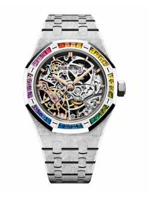 Audemars Piguet Frosted Skeleton Dial Rainbow Watch
