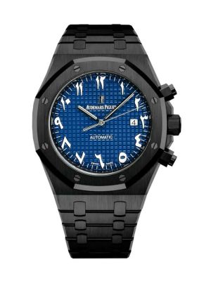 Audemars Piguet Royal Oak 42mm Black PVD Blue Dial Watch