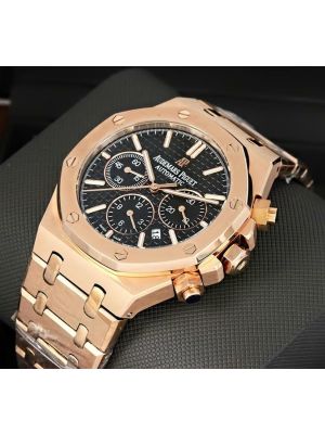 Audemars Piguet Royal Oak Black Dial Rose Gold Watches Online Pakistan