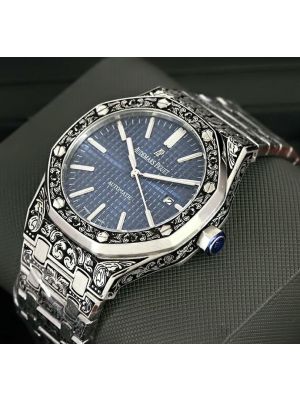 luxury Audemars Piguet Royal Oak Blue Dial Customized Engraved watches