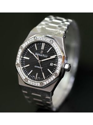 Audemars Piguet Royal Oak Diamond Bezel Black Dial watches