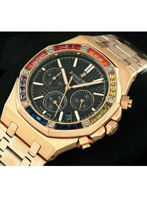 Audemars Piguet Royal Oak Rainbow Bezel Watch