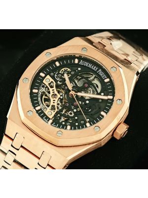 Audemars Piguet Skeleton Stainless Steel Rose Gold Watch